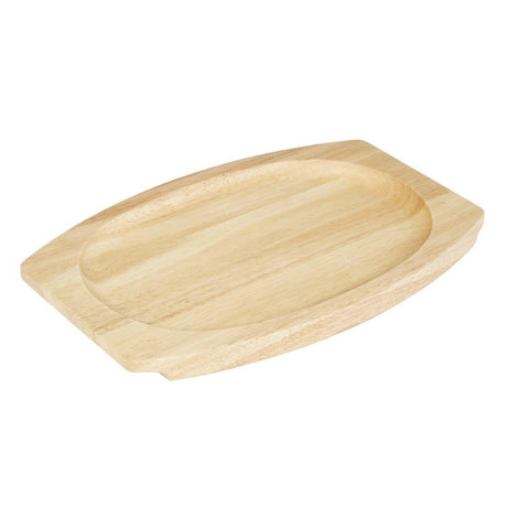 Olympia Hevea Board for Cast Iron Oval Eared Dish 320x205mm for GJ557 FW979 - Whisk Hospitality - FW979