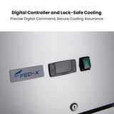 FED - X S/S Two Full Glass Door Upright Freezer - XURF1200G2V - Whisk Hospitality - XURF1200G2V