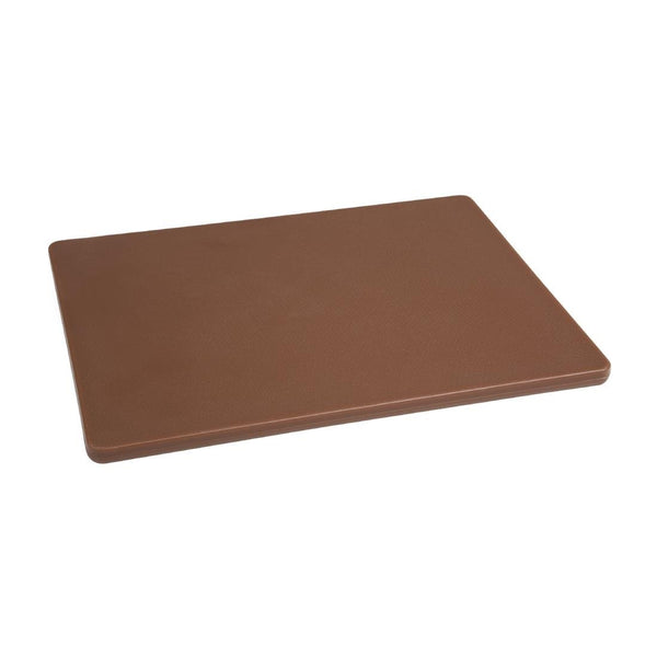 Hygiplas Low Density Chopping Board Brown - 305x229x12mm GH792 - Whisk Hospitality - GH792