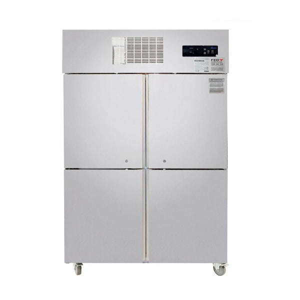 SUF1000 TROPICAL Thermaster 4 x Half door SS Freezer - Whisk Hospitality - SUF1000