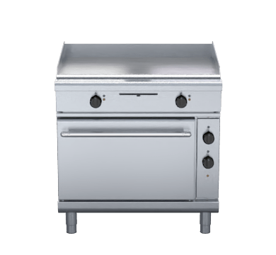 Waldorf 800 Series Gpl8910Ec 900Mm Electric Griddle Convection Oven Range Low Back Version - Whisk Hospitality - GPL8910EC