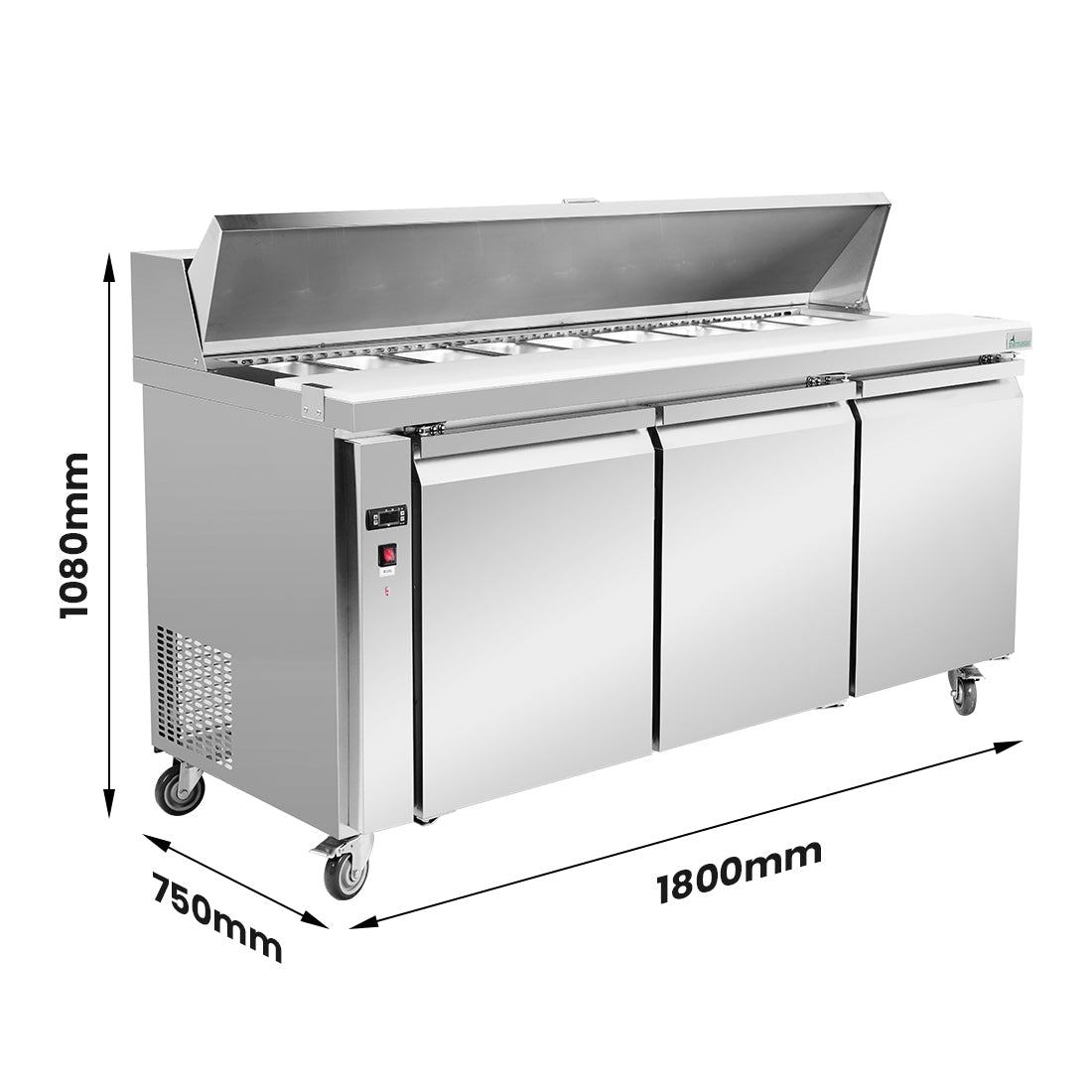 Thermaster three large door Sandwich Bar - SLB180 - Whisk Hospitality - SLB180