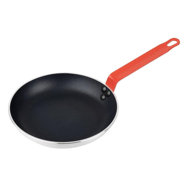 Hygiplas Frypan Aluminium Non - stick Teflon Platinum Plus Red Handle - 240x40mm HT965 - Whisk Hospitality - HT965