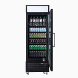 Bromic Upright Display Fridge 546L - 1 Door - Flat Glass - Lightbox UC0550GDL - NR - Whisk Hospitality - UC0550GDL-NR