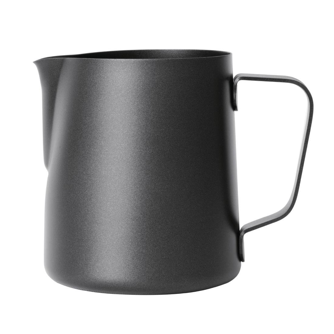 Olympia Black Non - Stick Milk Jug - 12oz CM606 - Whisk Hospitality - CM606