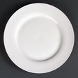 Olympia Lumina Wide Rimmed Round Plate - 270mm 10 1/2'' (Box 4) CD625 - Whisk Hospitality - CD625