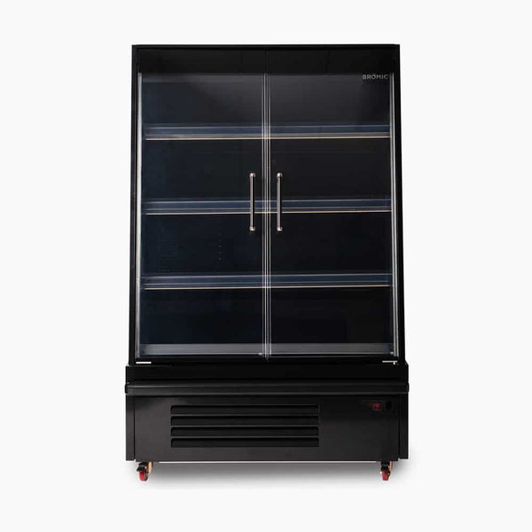 Bromic Semi Vertical Display Fridge - 938mm - 2 Doors - Hinged - Whisk Hospitality - SVM1000HD-NR