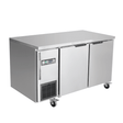 Thermaster Stainless Steel Double Door Workbench Freezer - TS1200BT - Whisk Hospitality - TS1200BT