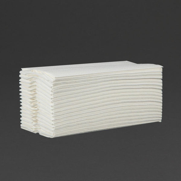 Jantex White C Fold Hand Towels 2ply (Pack of 15 x 157 sheets) CF796 - Whisk Hospitality - CF796