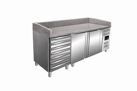 NorskNSK-PZ2610TNST Stone Top Workbench Fridge - Whisk Hospitality - 3PA-7355-NSK-PZ2610TN