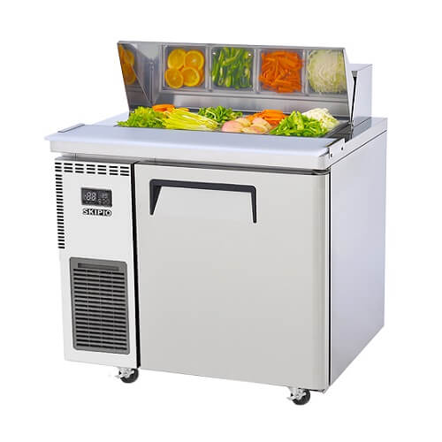 Skipio SHR9 - 1 Salad Side Prep Table With Lid 900mm Wide - Whisk Hospitality - SHR9-1