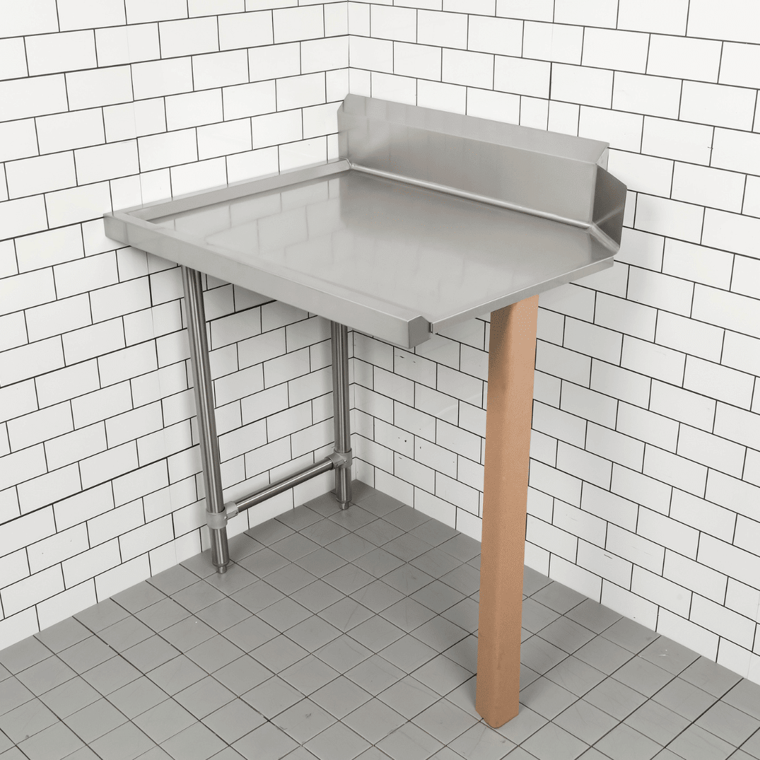 Modular System Clean Dish Table with Splashback CDT - 600R - Whisk Hospitality - CDT-600R