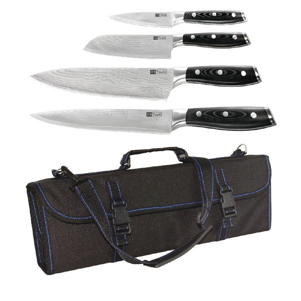 Vogue Tsuki Japanese 4 Piece Knife Kit S704 - Whisk Hospitality - S704