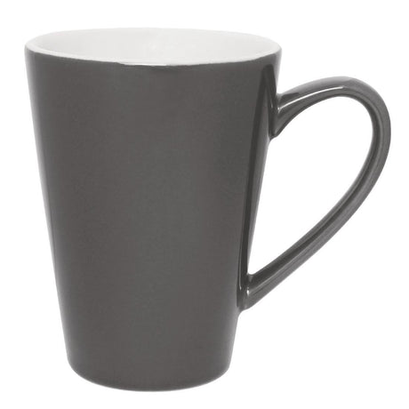 Olympia Cafe Latte Cup Charcoal - 340ml (Box 12) GL488 - Whisk Hospitality - GL488