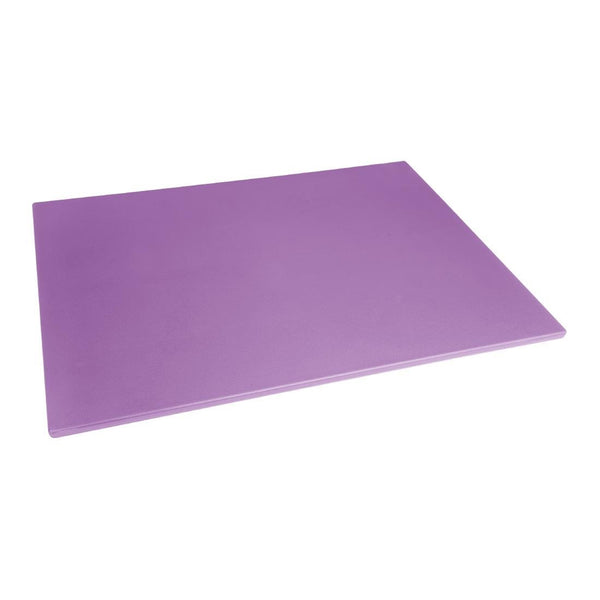 Hygiplas Low Density Chopping Board Purple - 600x450x10mm FX108 - Whisk Hospitality - FX108