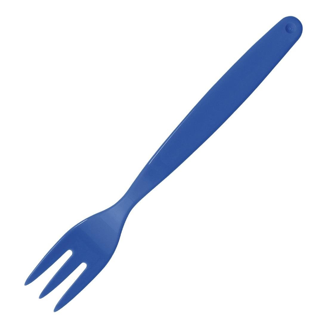 Olympia Kristallon Polycarbonate Fork Blue - 170mm (Pack 12) DL121 - Whisk Hospitality - DL121