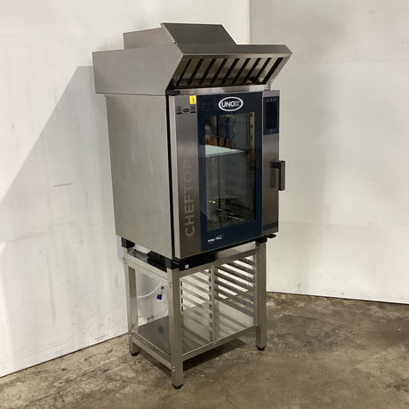 Unox CHEFTOP XEVC-1011-EPRM Combi Oven with Exhaust Hood + Stand - Whisk Hospitality - 922782