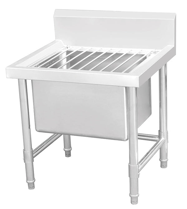Mop Sink with Splashback & Leg Brace - Whisk Hospitality - 631599