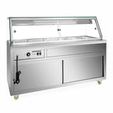 Thermaster Wet and Dry Bain Marie Display 5x1/1 GN Pans - PG180FE - XG - Whisk Hospitality - PG180FE-XG