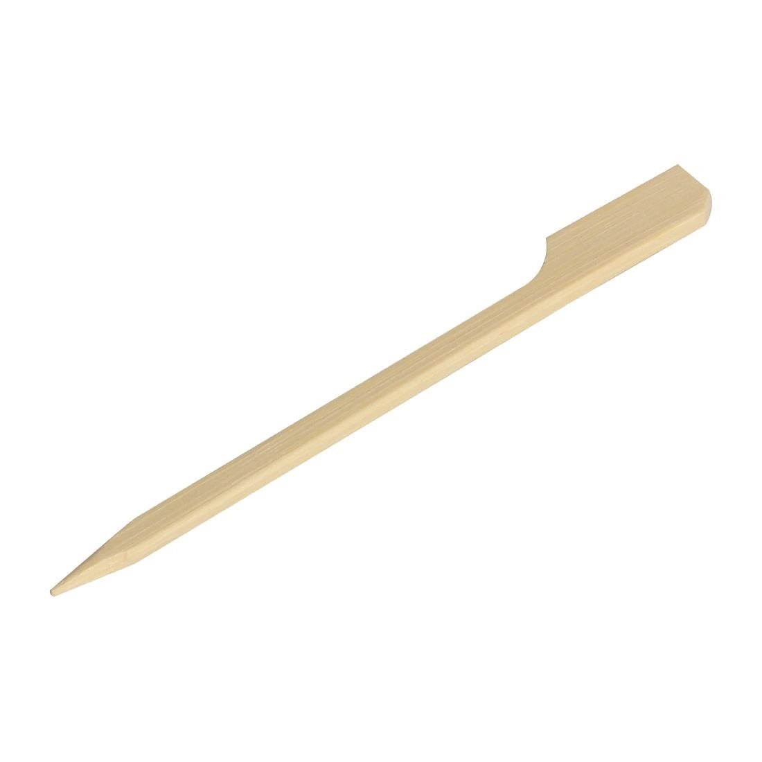 Fiesta Compostable Bamboo Paddle Skewer - 90mm (Pack 100) DK397 - Whisk Hospitality - DK397