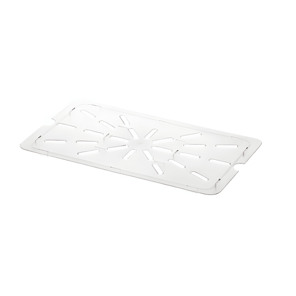 Gastronorme Pan Drain Plate - PolyCarbonate - 1/1 - Clear - Whisk Hospitality - 392350