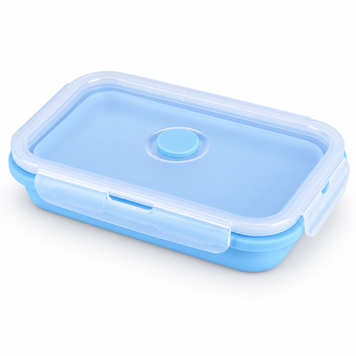 Pack and Stack Silicone Collapsible Food Container – Rectangular 1 piece – 800ml Blue - Whisk Hospitality - KUV10