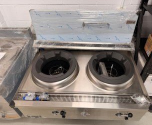 Jasper JA-2CB-N Double Wok Range Chimney Burner - Whisk Hospitality - 3PA-2073-JA2CBN00025080028