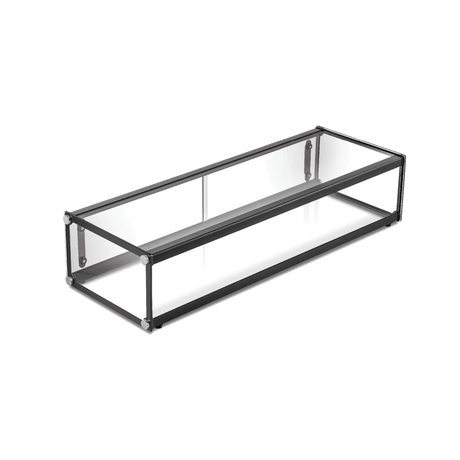 Exquisite Single Tier Flat Glass Ambient Cake Display - CD48 - Whisk Hospitality - CD48