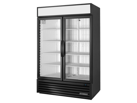 True Refrigeration Upright Retail Merchandiser Freezer 2 Full Glass Swing Doors - GDM - 49F - HC - TSL01 - Whisk Hospitality - GDM-49F-HC-TSL01