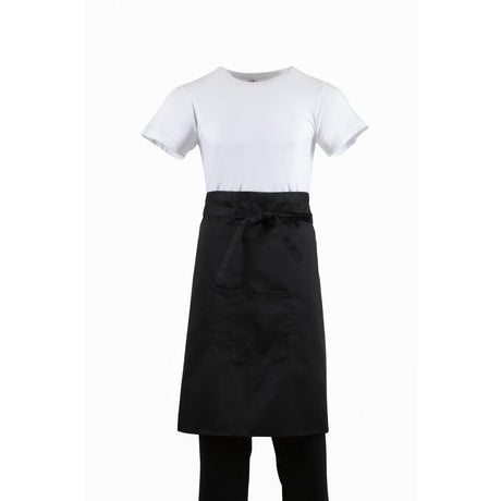 Whites Bistro Apron Black - 1000x700mm 39.4x27.5" B133 - Whisk Hospitality - B133
