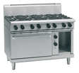 Waldorf 800 Series Rnl8819Ge 1200Mm Gas Range Electric Static Oven Low Back Version - Whisk Hospitality - RNL8819GE