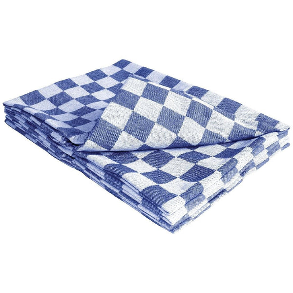 Vogue Chef Tea Towel Blue - 660x660mm 26x26" E578 - Whisk Hospitality - E578