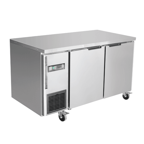 Thermaster Stainless Steel Double Door Workbench Fridge - TL1200TN - Whisk Hospitality - TL1200TN