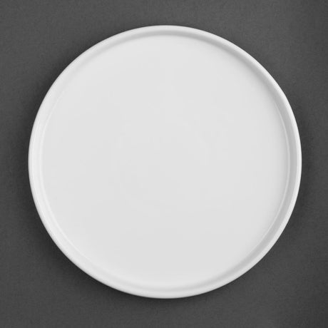 Olympia Whiteware Flat Round Plate - 270mm 10 2/3" (Box 4) FW814 - Whisk Hospitality - FW814