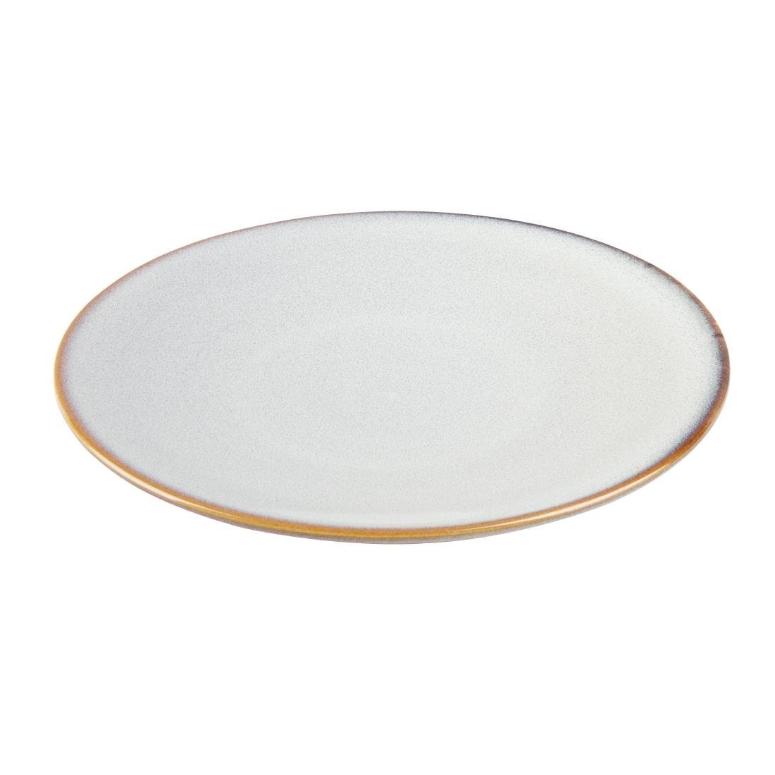 Olympia Drift Grey Plain Coupe Plate - 230mm (Box 6) FU188 - Whisk Hospitality - FU188