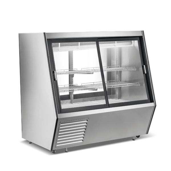 Bonvue Dual - Access Refrigerated Deli, Meat and Seafood Display Case - AMS - 15DD - Whisk Hospitality - AMS-15DD