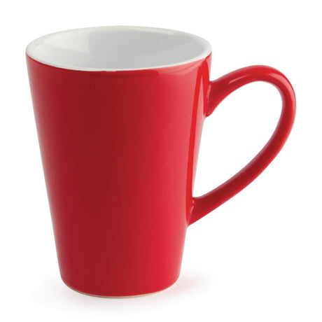 Olympia Cafe Latte Cup Red - 340ml (Box 12) GL486 - Whisk Hospitality - GL486