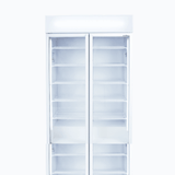 Bromic Upright Display Fridge - 885L - 2 Doors - Flat Glass - White - Whisk Hospitality - GM0900LWECO