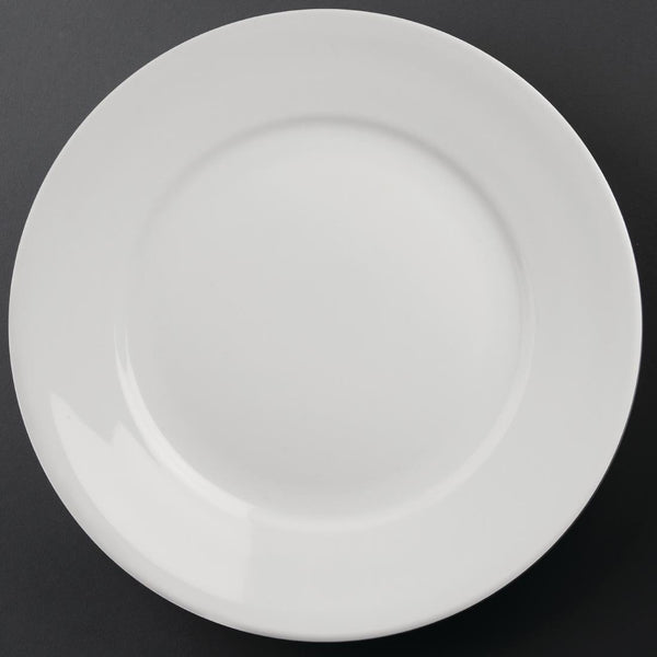 Olympia Athena Wide Rimmed Plate - 280mm (Box 6) CC210 - Whisk Hospitality - CC210