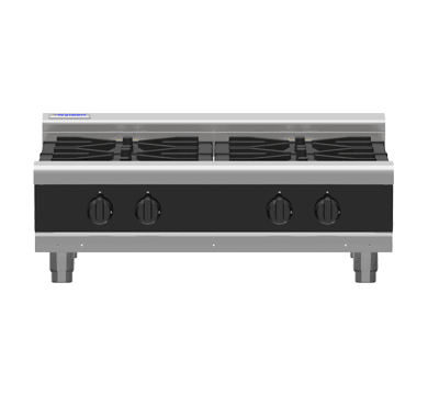 Waldorf Bold Rnlb8900G B 900Mm Gas Cooktop Low Back Version Bench Model - Whisk Hospitality - RNLB8900G-B