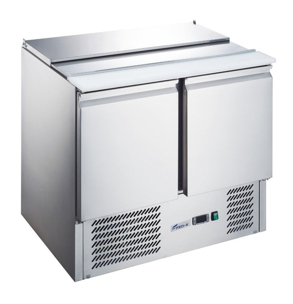 FED - X Two Door Salad Prep Fridge - XGNS900S - Whisk Hospitality - XGNS900S