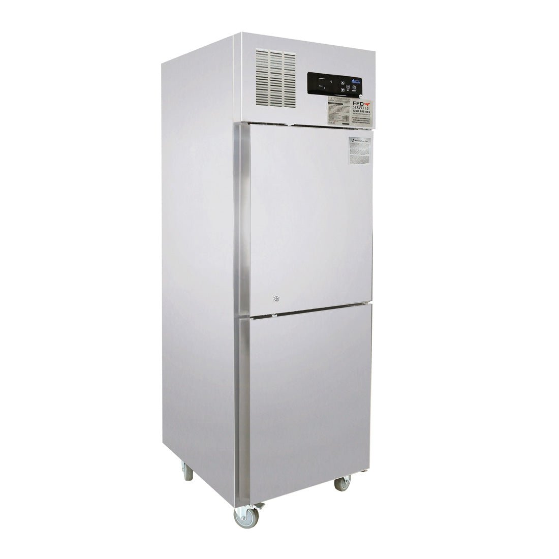 TROPICAL Thermaster 2 x Half door SS Fridge - SUC500 - Whisk Hospitality - SUC500