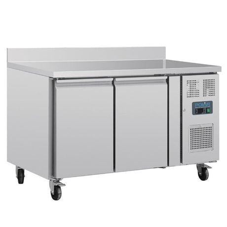 Polar U - Series Double Door Counter Fridge with Upstand - 282Ltr UA064 - A - Whisk Hospitality - UA064-A
