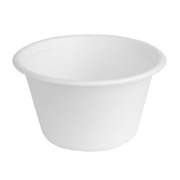 Fiesta Compostable Bagasse Bowl Base - 500ml (Pack 50) HW022 - Whisk Hospitality - HW022