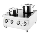 Apuro Induction Hob Four Zone - 2x3kW CU558 - A - Whisk Hospitality - CU558-A