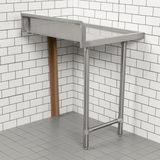 Modular System Clean Dish Table with Splashback CDT - 600R - Whisk Hospitality - CDT-600R
