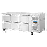 Polar U - Series Six Drawer Gastronorm Counter Fridge DA548 - A - Whisk Hospitality - DA548-A