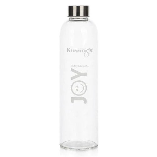 Joy – 1 Litre Glass Bottle with Stainless Steel Lid - Whisk Hospitality - G1LJY-JOY
