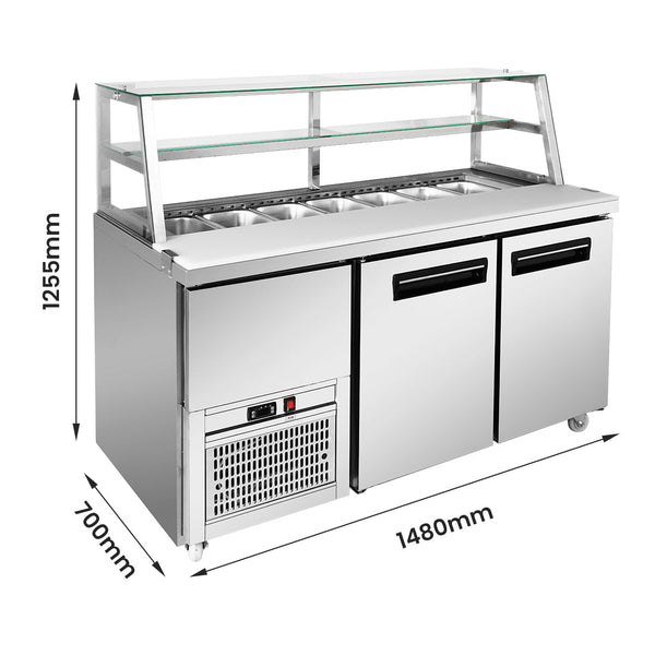 Thermaster two door Deluxe Sandwich Bar - SCB/15 - Whisk Hospitality - SCB/15