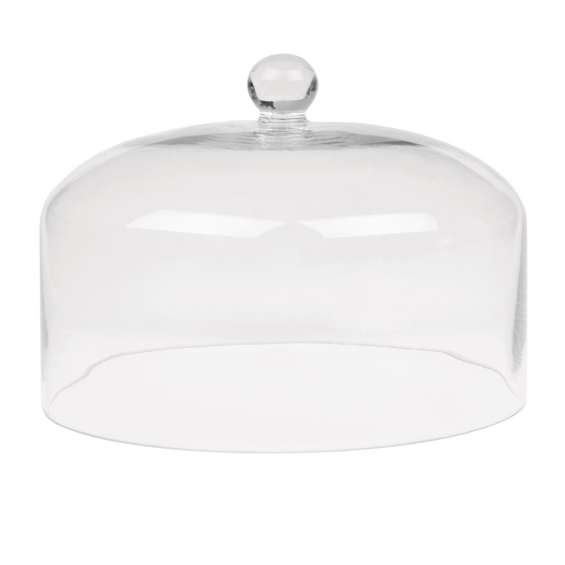Olympia Glass Cake Stand Dome for Base CS013 - 285x200mm 11 1/5x 7 9/10" CS014 - Whisk Hospitality - CS014